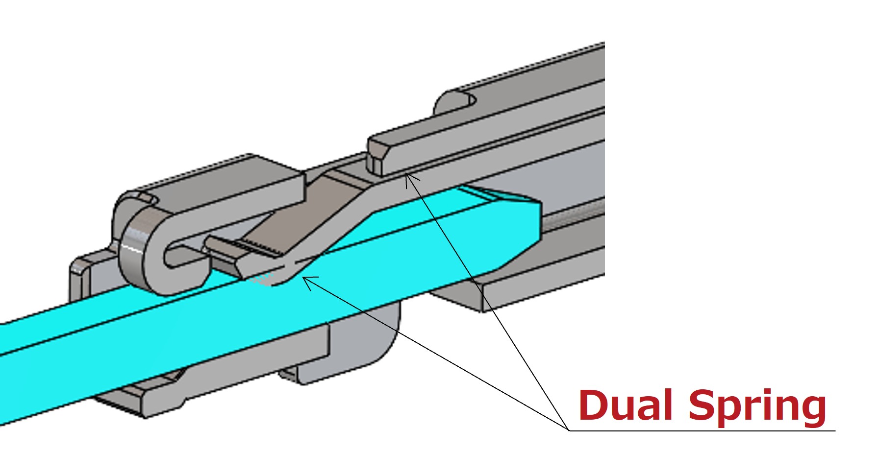 ZE150HV/ZG05HV Series Dual-Spring Structure Cross-Section